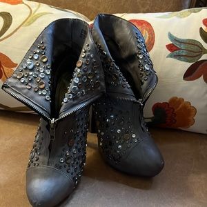 Penny and Kenny ankle boots, size 7, with studded detailing